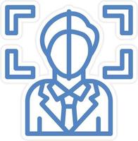 Face Scan Vector Icon Style