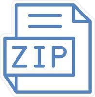 ZIP Vector Icon Style