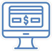 Online Payment Vector Icon Style