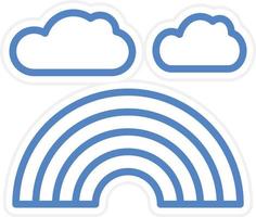 Rainbow Vector Icon Style