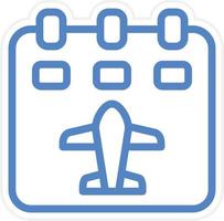 Flight Schedule Vector Icon Style