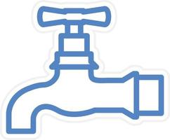 Water Tap Vector Icon Style