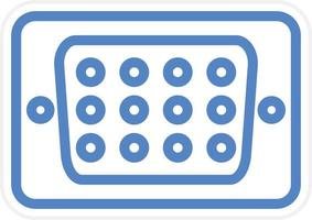 Vga Port Vector Icon Style