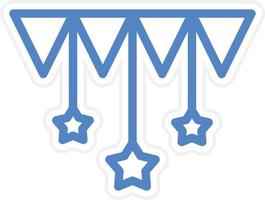 Bunting Vector Icon Style