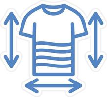 Clothes Measurement Vector Icon Style