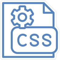 CSS Code Vector Icon Style