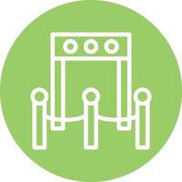 Boarding Gate Vector Icon Design