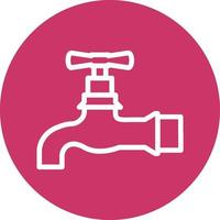 Water Tap Vector Icon Design