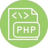 diseño de icono de vector de archivo php