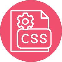 CSS Code Vector Icon Design