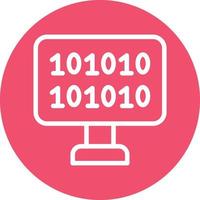 Binary Code Vector Icon Design