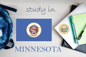 Study in Minnesota. USA state. US education concept. Learn America concept. photo