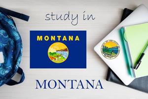 Study in Montana. USA state. US education concept. Learn America concept. photo