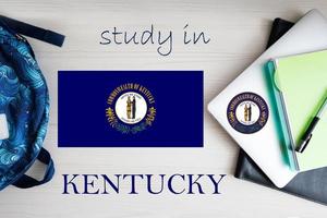 Study in Kentucky. USA state. US education concept. Learn America concept. photo