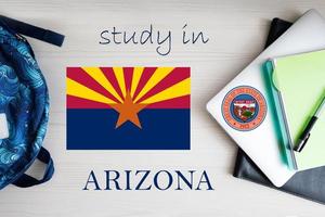 Study in Arizona. USA state. US education concept. Learn America concept. photo
