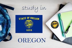 Study in Oregon. USA state. US education concept. Learn America concept. photo