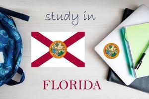 Study in Florida. USA state. US education concept. Learn America concept. photo