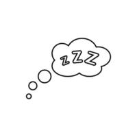 Zzz icon vector. Sleeping illustration sign. relax symbol or logo. vector