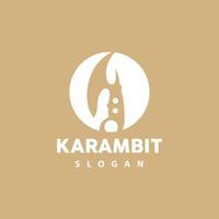 kerambito logo, Indonesia luchando arma vector, ninja luchando herramienta sencillo diseño, modelo ilustración símbolo icono vector