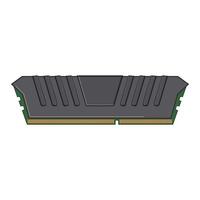 hardware desktop memory cartoon vector illustration