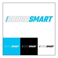 Smart Brush minimalist logo, logo design with multiple variations vector