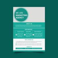 Corporate business flyer design template vector