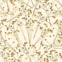 seamless abstact autumn flower tree pattern background for fashion fabric vector