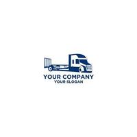 Trucking Logistic Logo Design Vector