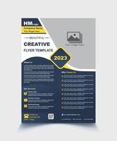 Modern corporate template design in A4. Can be use to flyer, book cover, brochure, annual report, corporate presentation, portfolio, magazine, poster, banner, website. Free vector