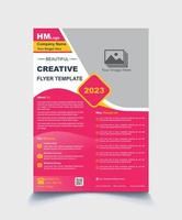 Modern corporate template design in A4. Can be use to flyer, book cover, brochure, annual report, corporate presentation, portfolio, magazine, poster, banner, website. Free vector