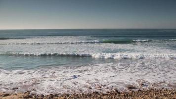 lapso de tiempo de imessouane línea costera en el atlántico costa de Marruecos video