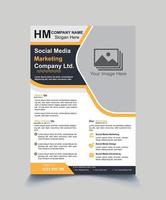 Modern corporate template design in A4. Can be use to flyer, book cover, brochure, annual report, corporate presentation, portfolio, magazine, poster, banner, website. Free vector