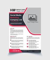 Modern corporate template design in A4. Can be use to flyer, book cover, brochure, annual report, corporate presentation, portfolio, magazine, poster, banner, website. Free vector