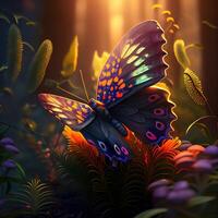 Colorful Forest Butterflies - photo