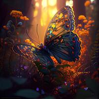 Colorful Forest Butterflies - photo