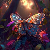 Colorful Forest Butterflies - photo