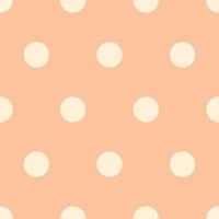 Scrapbook seamless background. Orange baby shower patterns. Cute print with circle vector