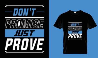 don't promise just prove vector