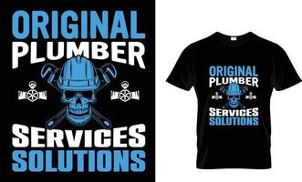 original plumber services solution vector