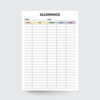 Kid Allowance Tracker,Allowance Chart,Kids Allowance,Allowance Planner,Childs Allowance,Chore Allowance,Chore For Allowance,Chore Allowance,Allowance Sheet,Chore For Allowance vector