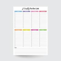 Weekly To-Do List,Weekly Schedule,Weekly Organizer,Weekly Agenda,Weekly Insert,Weekly Plan,Daily Journal,Weekly Tracker,Weekly Notes,Weekly Tracker vector