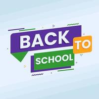 colorful back to school social media post banner template vector