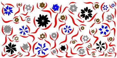 flower and leaf background illustration. simple and beautiful design. vector