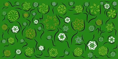 flower and leaf background illustration. simple and beautiful design. vector
