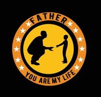 Father T-shirt design vector