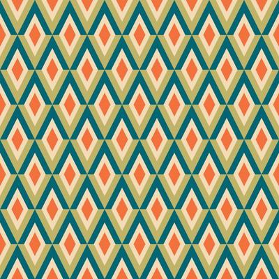 Aesthetic mid century printable seamless pattern with retro design. Decorative 50s, 60s, 70s style Vintage modern background in minimalist mid century style for fabric, wallpaper or wrapping