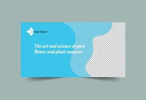 Spa Salon Social Media Banner vector