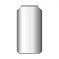 aluminio botella para bebida icono vector ilustración