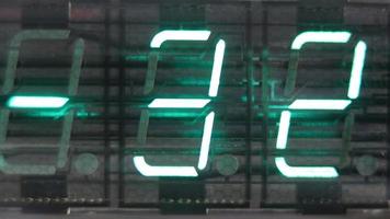 numerisch Digital Anzeige gemacht von ein LED Uhr Zähler video