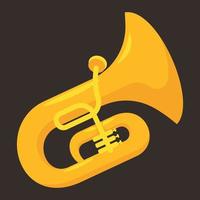 vector gráficos de amarillo trompeta, dibujos animados Arte